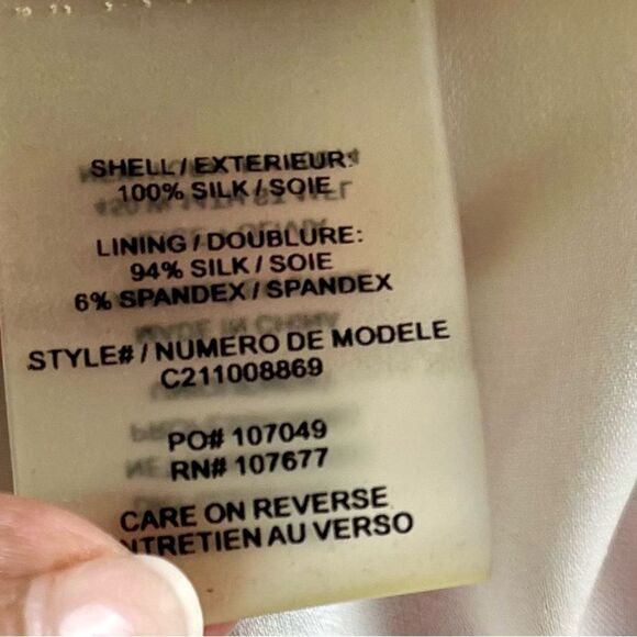 Alice + Olivia Silk Spaghetti Strap Women's Top - Picture 7 of 10